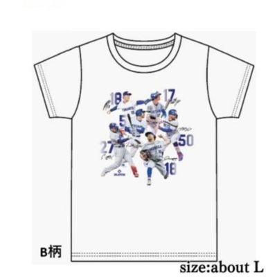 [B Pattern: L Size] MLB Players T-Shirt