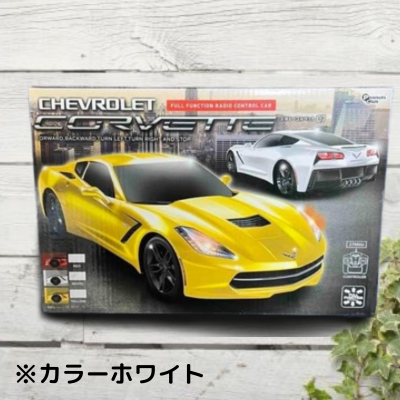 [Get it with a charge] RC CHEVROLET CORVETTE C7 ~white~ *Box damaged