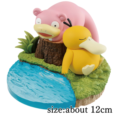 [Get by charging] Pokémon Relax Time Kodak & Slowpoke Figures (Box damaged)