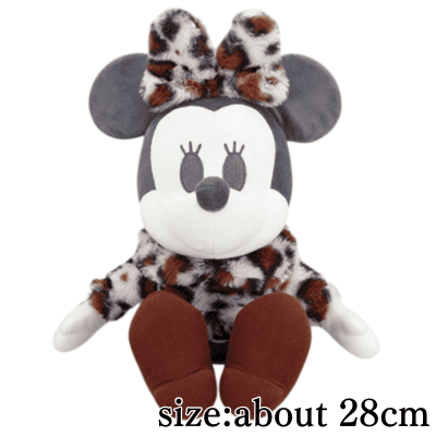 [Minnie]Mickey Mouse & Minnie Mouse DecoColle Animal Leopard Big Plush Toy