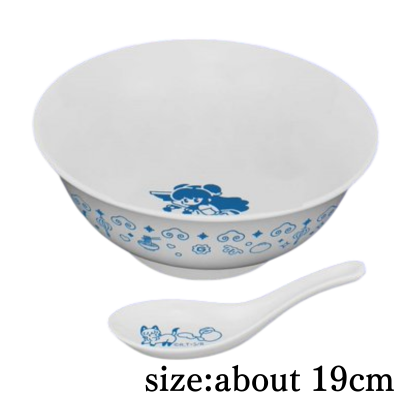 [Blue]Ranma 1/2 Ramen Bowl & Rice Spoon Set