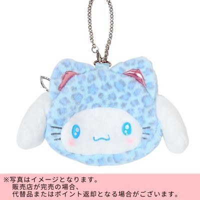 ◇★Winter Fair★【Cinnamoroll】Sanrio Gal Cat Face-Shaped Pouch *Direct delivery, delivery date and time cannot be specified