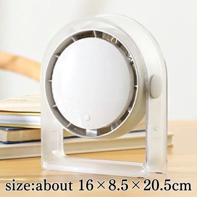 [Get by charging] Clear Personal Fan White *Box damaged