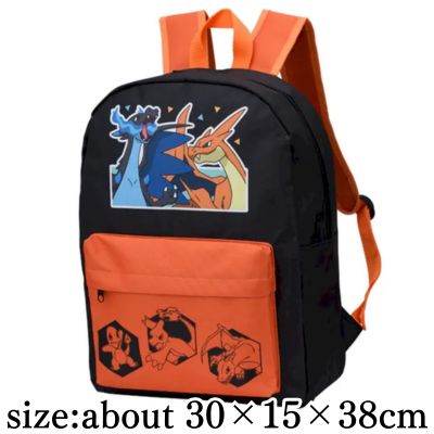 [Charizard]Pokémon Platinum Zacchaeus Backpack - Mega Charizard X, Mega Charizard Y, Captain Pikachu, and Yellow Mega Lucario