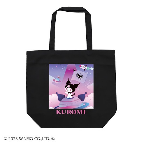 [Get by charging] [black] World Kuromi Project Tote Bag