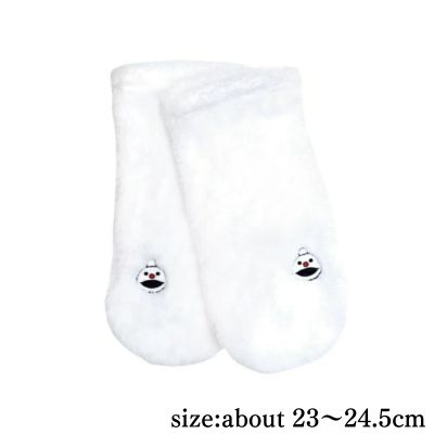[White] Puppet Sunsun Non-Slip Boa Loom Socks ~NonNon~