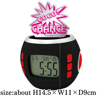 [Black] Juggler Sound Flash Acrylic Clock