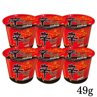 Nongshim Shin Ramyun Mini Cup (1 box, 6 servings) [Best before date: 2026/04/19]