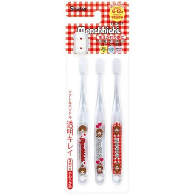Monchhichi Clear Children's Toothbrush (3 Pieces)