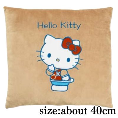 [Hello Kitty] Sanrio Characters Grayish Hangout Mocotto Cushion 1
