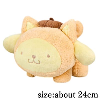 [Pom Pom Purin] Sanrio Characters Nyan Gurumi Big Plush Toys - Charmy Kitty, Cinnamoroll, and Pom Pom Purin