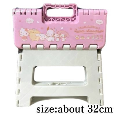 [Get by charging] [Pink] Sanrio Characters Folding Stool 2