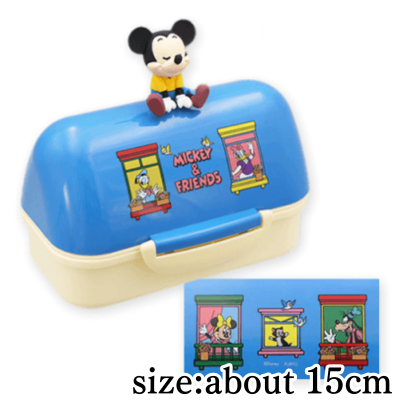 [Get by charging] [Blue] Mickey & Friends Home Lunch Box