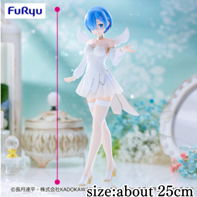 [Get by charging] [Rem] Re:ZERO − Starting Life in Another World BiCute Pure Figure - Rem & Little Wings - *Box damaged