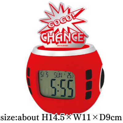 [Red] Juggler Sound Flash Acrylic Clock *Box damaged