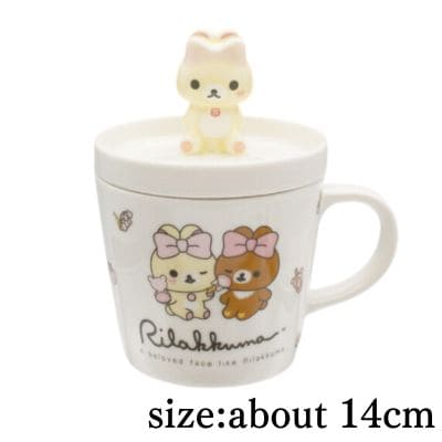 [Get it with a charge] [Korilakkuma] Rilakkuma Makeup Rilakkuma Figure with Small Plate & Mug Set (Box Damaged)