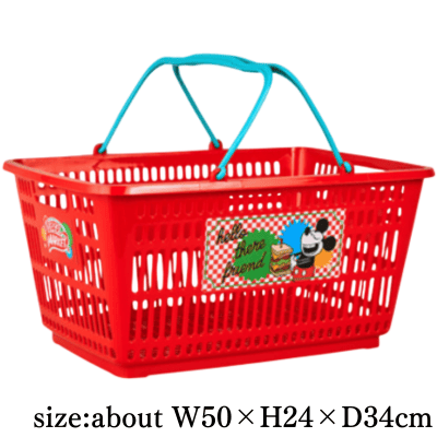 [Get with Charge] [Design B] Mickey Mouse & Minnie Mouse Pop Pop Supermarket! Shopping Basket (Slightly damaged)
