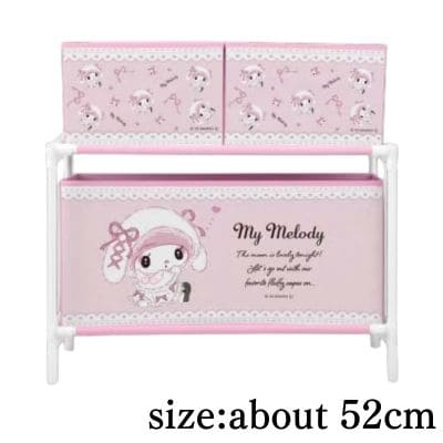 [Get it with a charge] [My Melody] My Melody Kuromi Moonlit Night Storage Case with 3 Boxes (Box Damaged)