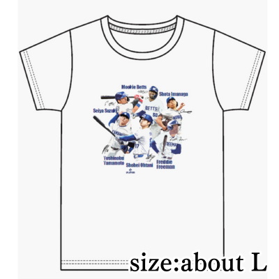 [Get with charge] [Pattern A: Size L] MLB Players T-shirt