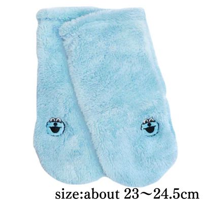 [Blue: Sunsun Up] Puppet Sunsun Non-Slip Boa Loom Socks