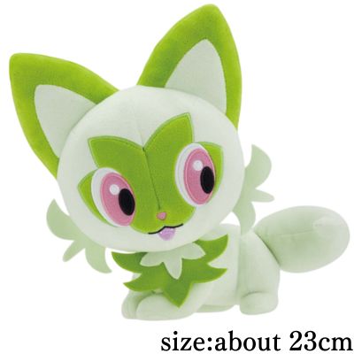 [Meowha] Pokémon Fluffy Tail Look! Plush Toy - Oshawott and Meowha