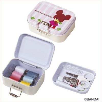 The Bears' School Sewing Kit – Mini Tin Can (Pink)