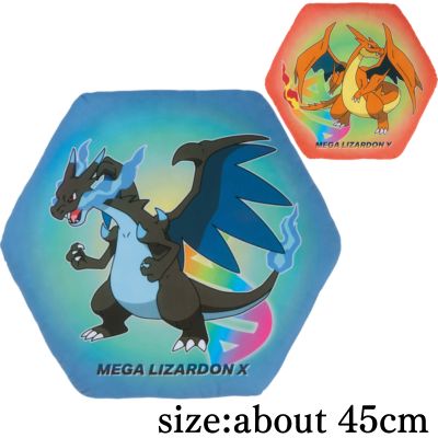 [Get with Charge] Pokémon Printed Cushion ~Mega Charizard X, Mega Charizard Y~
