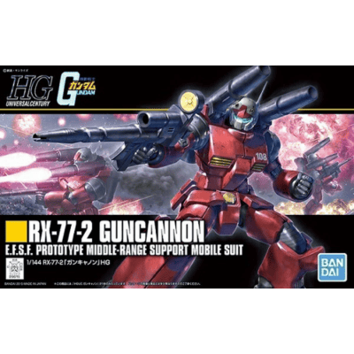[Get with Charge] HGUC 1/144 “Mobile Suit Gundam” Guncannon