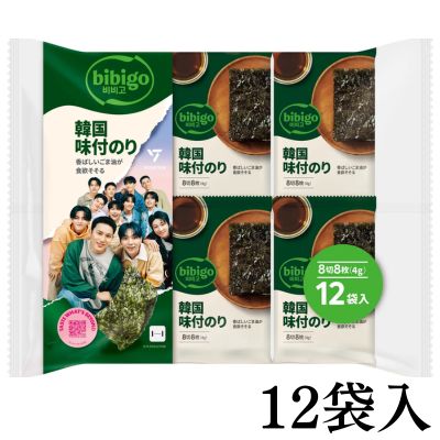 CJ Bibigo Korean Seasoned Seaweed, 12 bags [Expiration Date: 2006/07/16]