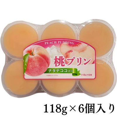 Peach Pudding (6 pieces) [Best Before: 2026/12/17]