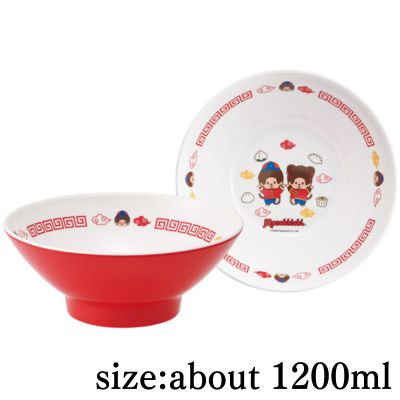Monchhichi melamine ramen bowl (box is torn)