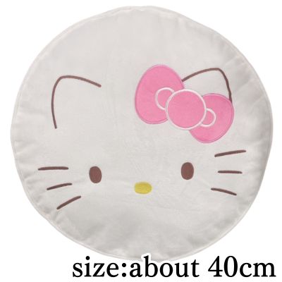[Kitty] Sanrio Round Ribbon Cushion