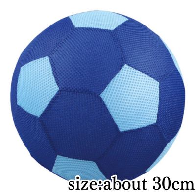 [Blue] POMPOMPLUSH Soccer Ball 30cm