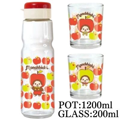 [Apple] Monchhichi Teapot & 2-Piece Glasses