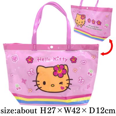 【Tanned Hello Kitty】Sanrio Vinyl Bag  🇰🇷 