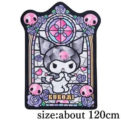 Kuromi Stained Glass Extra Large Die-Cut Mat