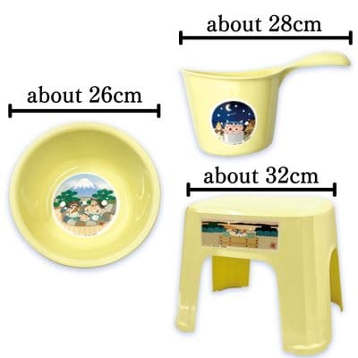 Crayon Shin-chan 3-Piece Bath Goods Set