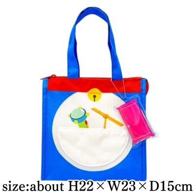 [Doraemon] Doraemon Cooler Tote Bag with Ice Pack Charm