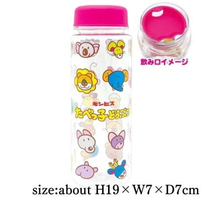 [Face Pattern] Tabekko Doubutsu Clear Bottle