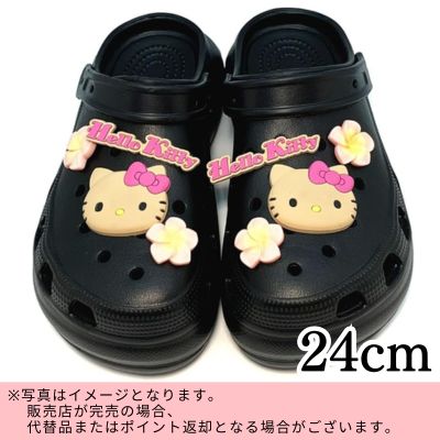 ◇【Black/24cm】Sanrio Characters Sun-tanned Hello Kitty Women's Platform EVA Sandals *Direct shipping item, delivery date and time cannot be specified