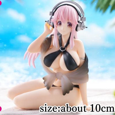 Super Sonico Noodle Stopper Figure —Black Bikini Ver.—
