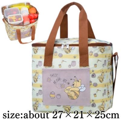 【Brown】Winnie the Pooh Platinum Goods Cooler Bag