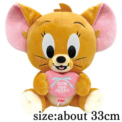[Jerry] Tom and Jerry Heart Balloon BIG Plush Toy