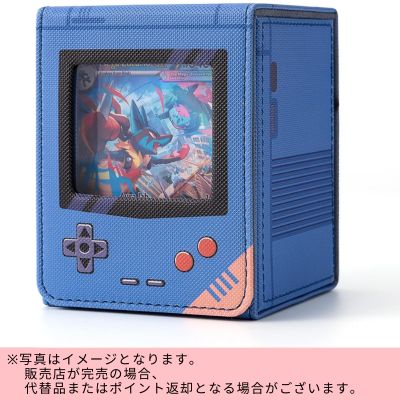 ◇【Blue】Game Console-Style Card Case (Holds 100 Cards) *Direct shipment item. Delivery date and time cannot be specified.