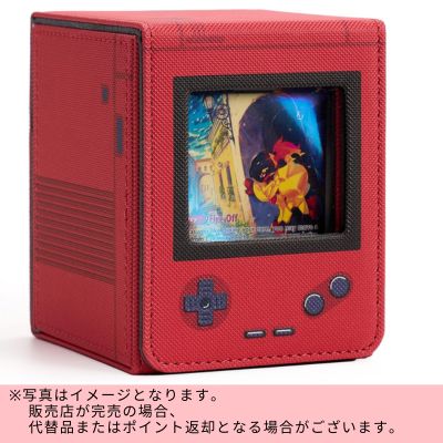 ◇【Red】Game Console-Style Card Case (Holds 100 Cards) ※Direct shipment item・Delivery date and time cannot be specified