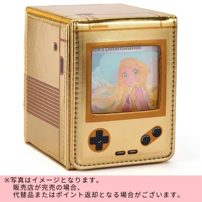 ◇【Gold】Game Console-Style Card Case (Holds 100 Cards) ※Direct shipment item・Delivery date and time cannot be specified