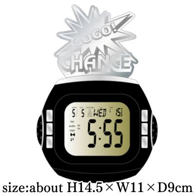 【Silver】Juggler Sound Flash Acrylic Clock 2