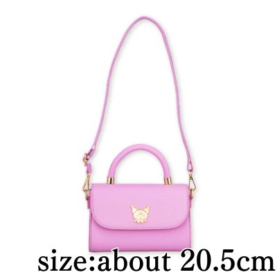 【Kuromi】My Melody ♡ Kuromi Pastel Color Shoulder Plate Bag with Handle and Long Strap