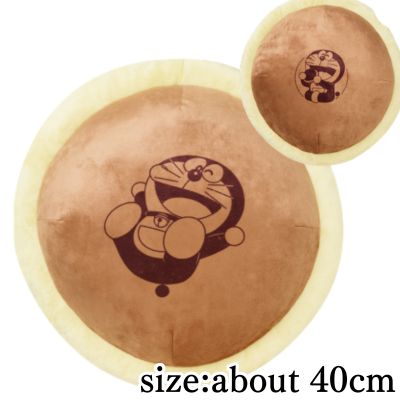[Enjoy] Doraemon Dorayaki-Shaped Cushion: Enjoy & Love Ver.