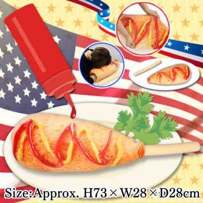 Chewy Corn Dog Cushion (R)